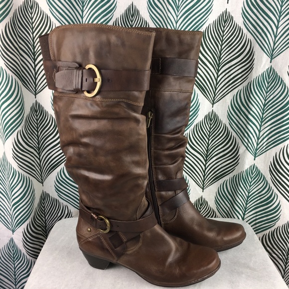 Pikolinos Brujas Brown Mid Calf Buckle 